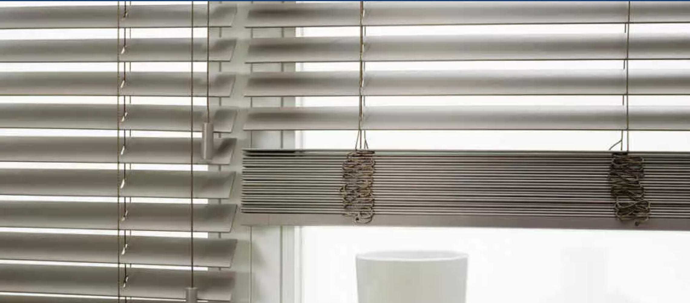 Elegant wooden blinds for dining room ambiance